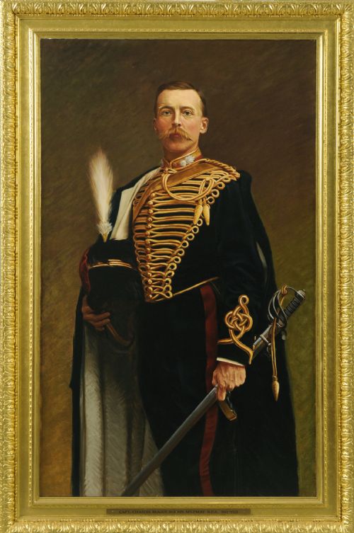 soldportrait of capt charles beague stjohn mildmay c1885 english school