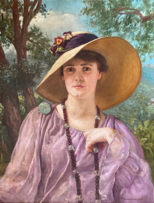 portrait of margery angelo swynnerton 1917 by frederick swynnerton