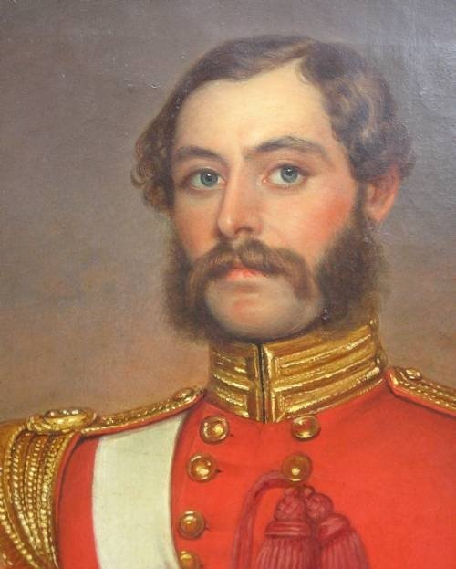 Sold...portrait Of An Officer Of The 39th Regiment Of Foot; C.1844-6 ...