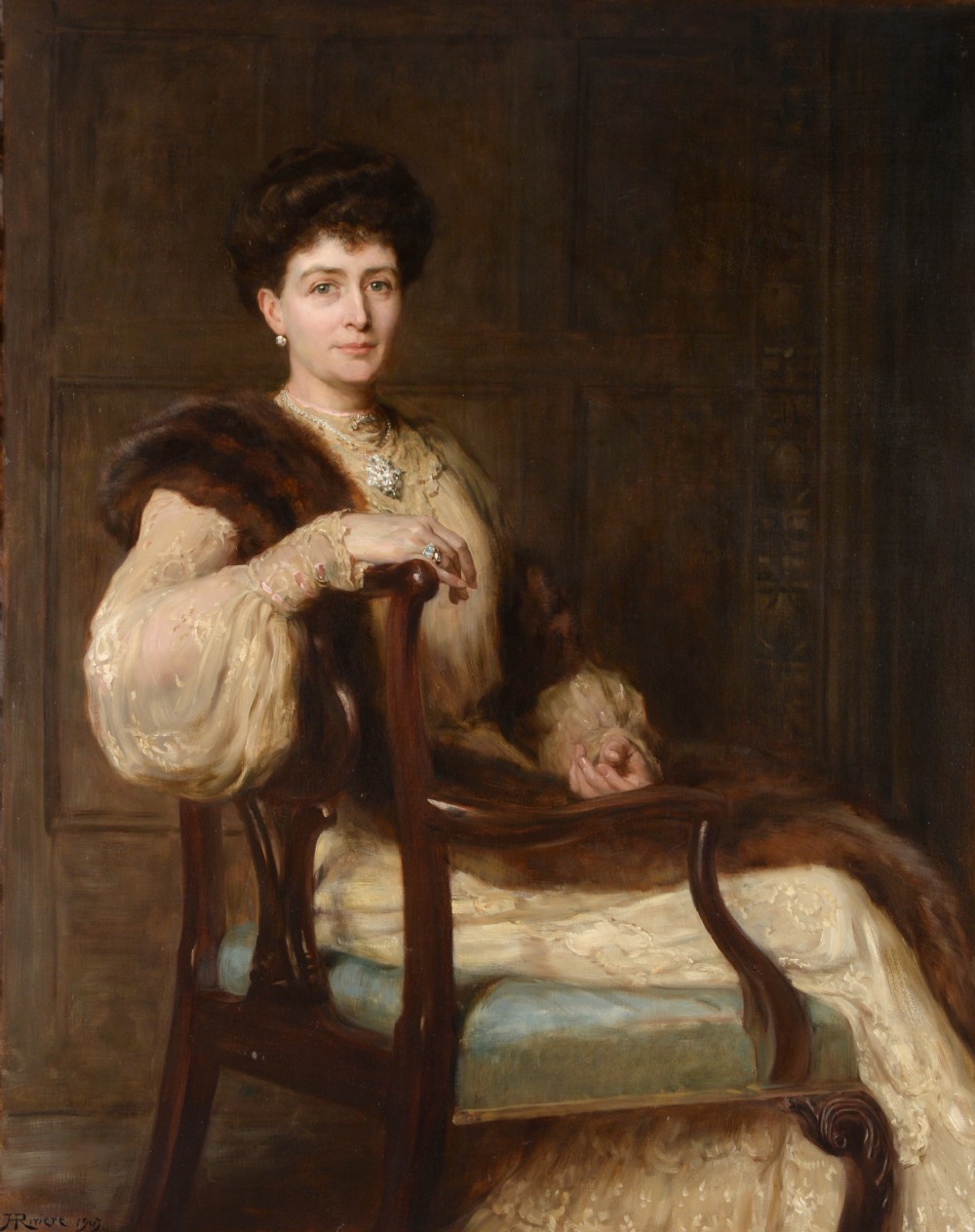 portrait of a lady 1903 by hugh goldwin riviere rp